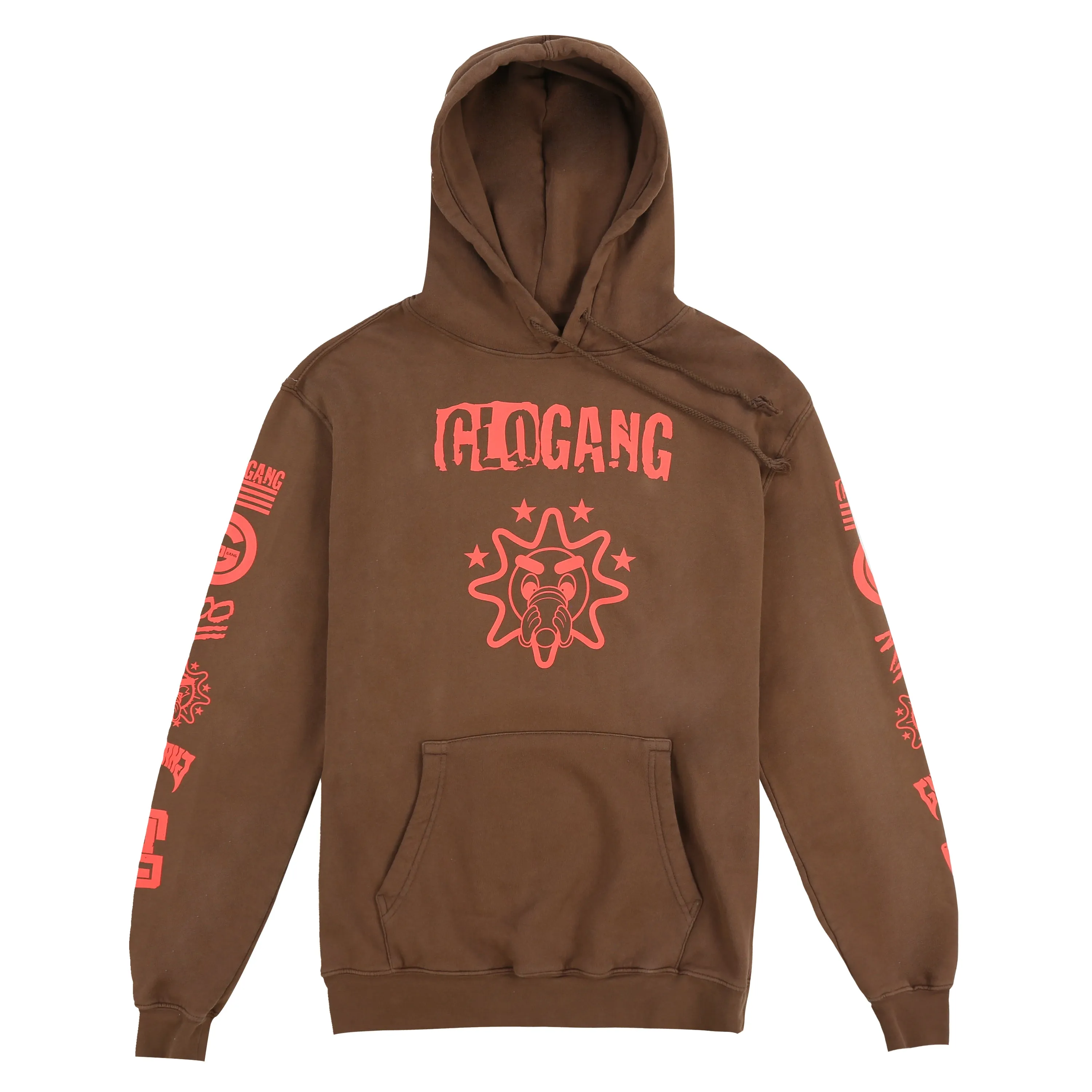 300 Gloyalty Hoodie (Brown/Electric Red)