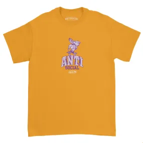 ANTISOCIAL - MASCOT S/S TEE - GOLD