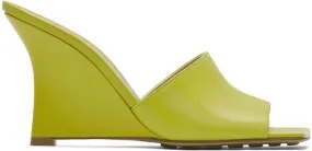 Bottega Veneta Yellow Stretch Wedge Sandals
