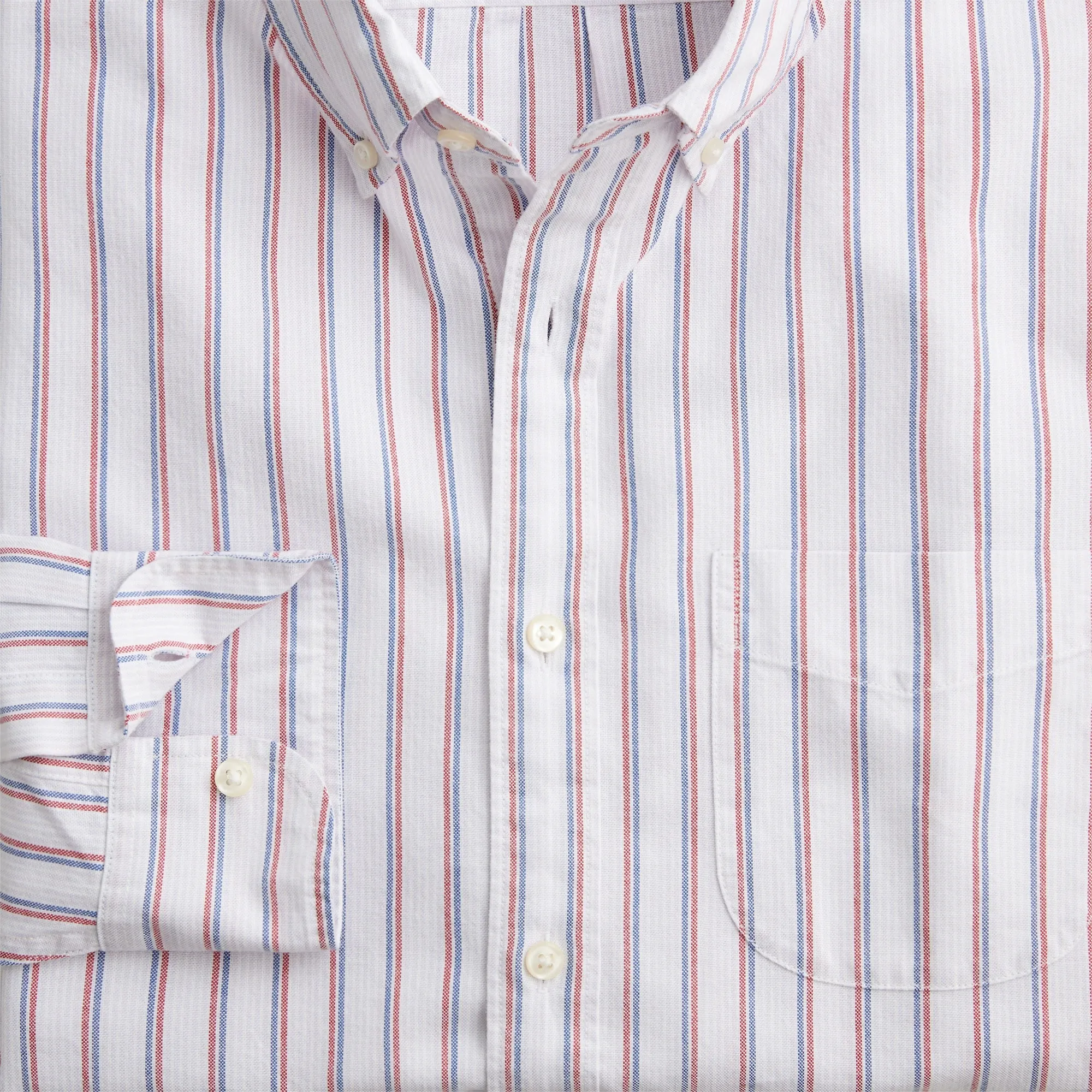 Broken-in organic cotton oxford shirt