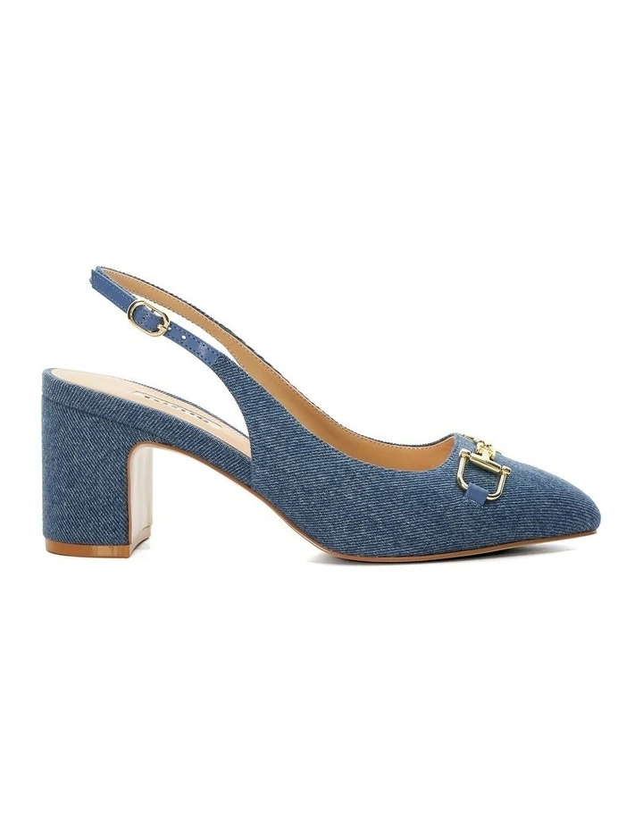 Choices Slingback Pump in Denim