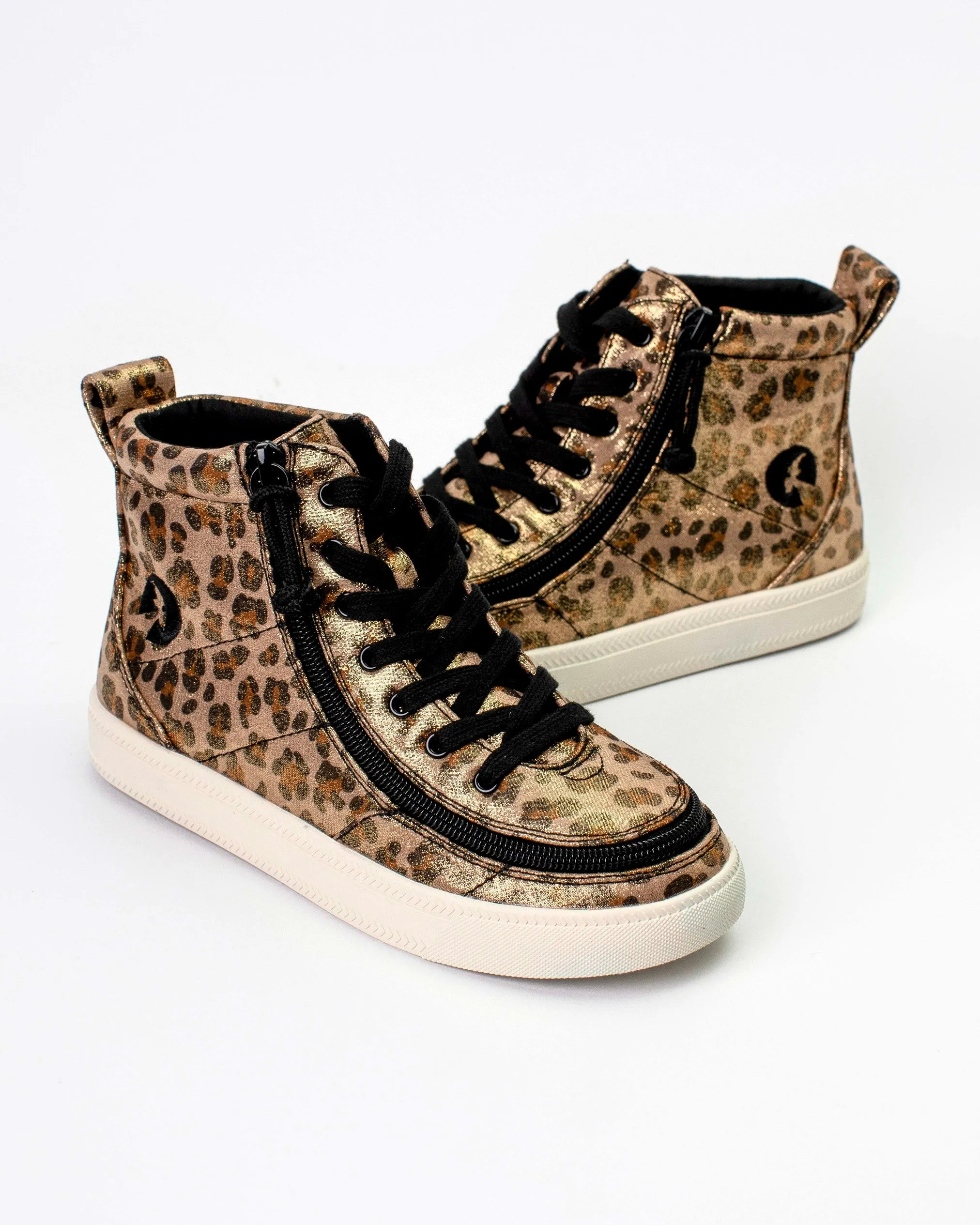 Classic High Top (Kids) - Leopard Shimmer