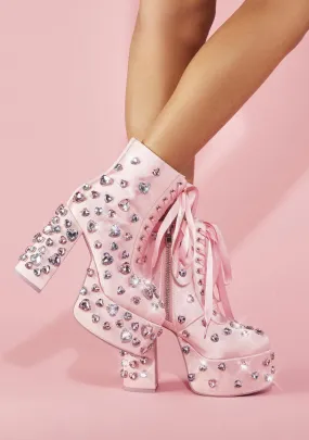 Diamonds Dancing Platform Boots-