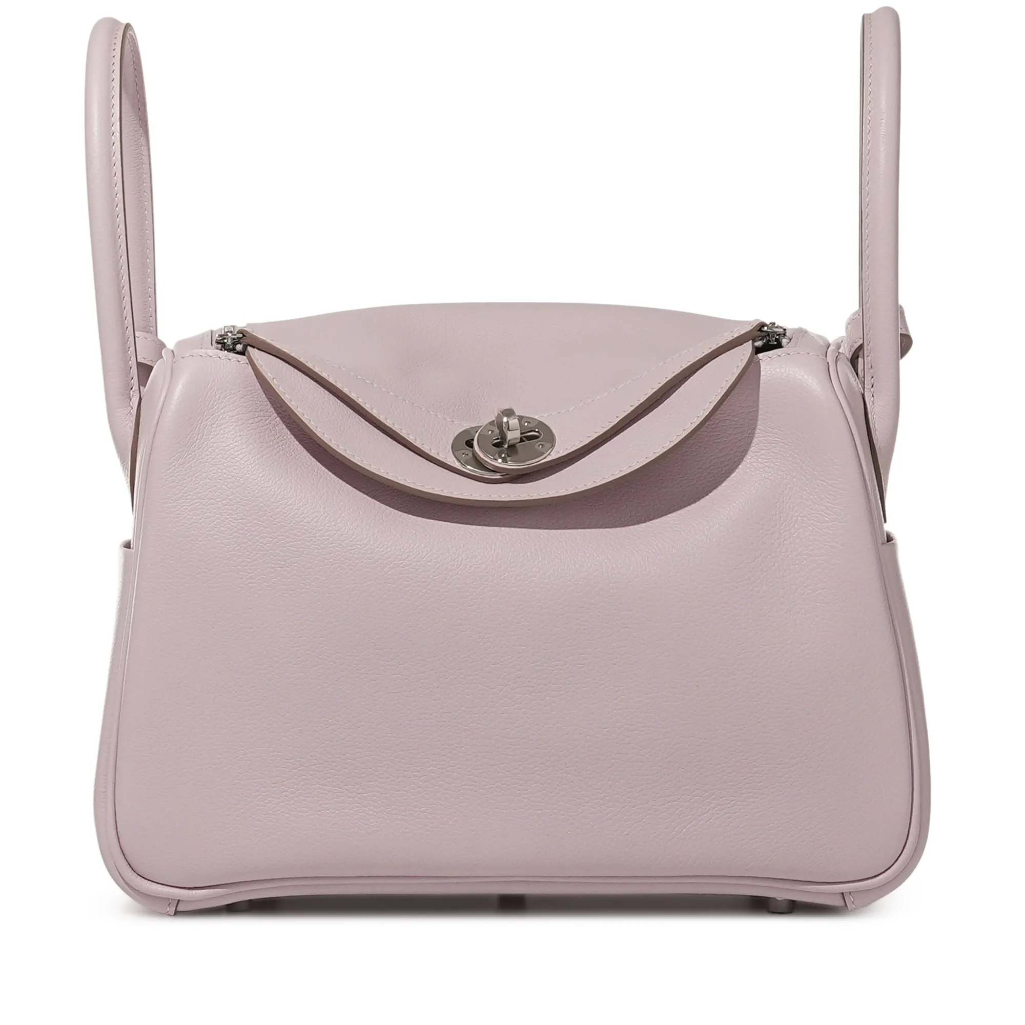 Hermès Mauve Pale Swift Lindy 26 Palladium Hardware, 2023
