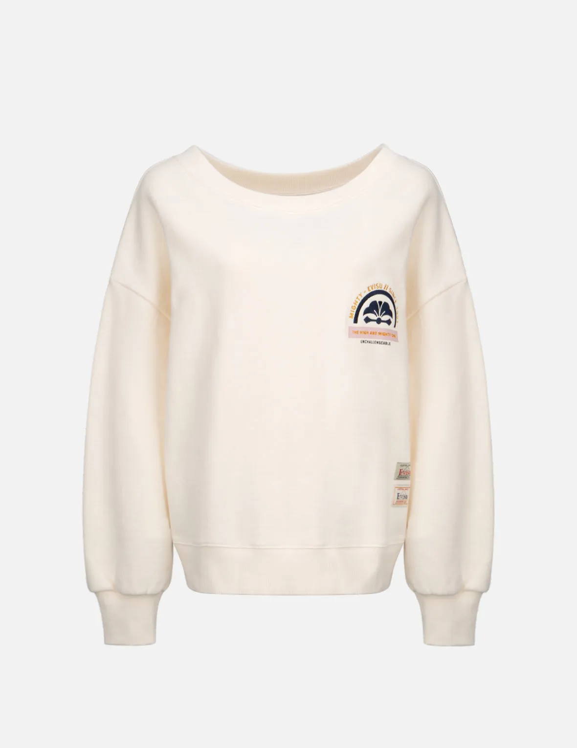 Logo and Kamon Embroidered 2-Way Sweatshirt