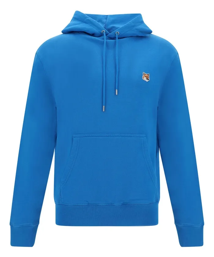 Men's Fox Head Patch Regular Hoodie EnamelBlue