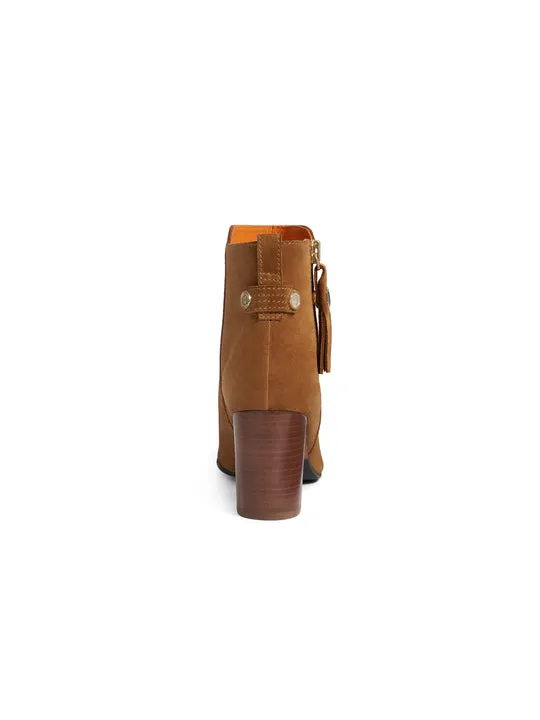 Oakham tan Heeled Ankle Boots