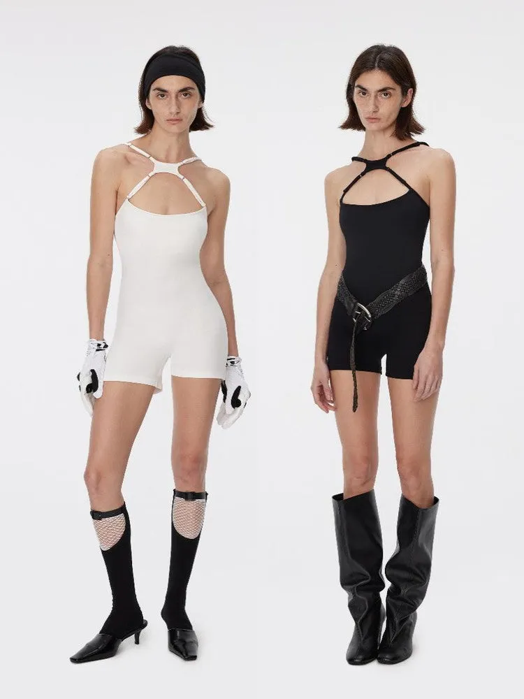 Pants Tight Nichi Cross Sexy All-In-One