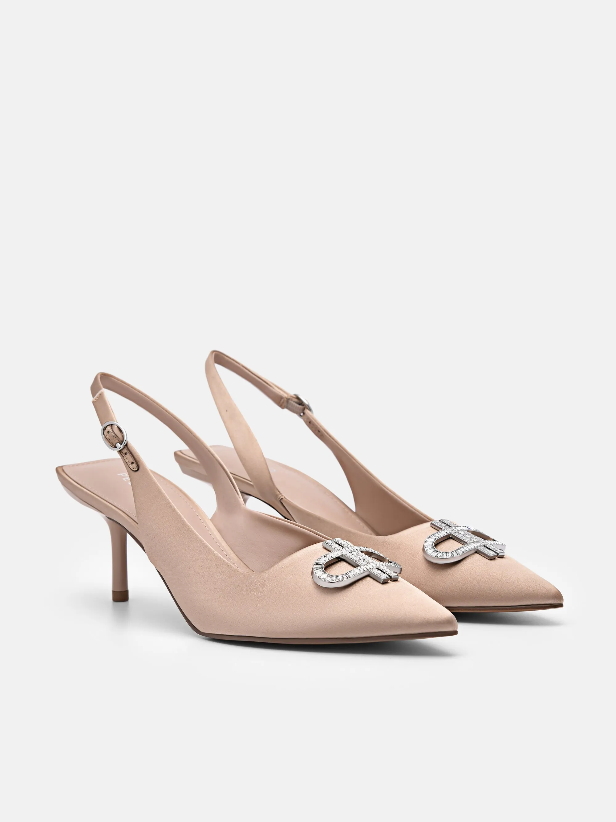 PEDRO Icon Satin Pumps