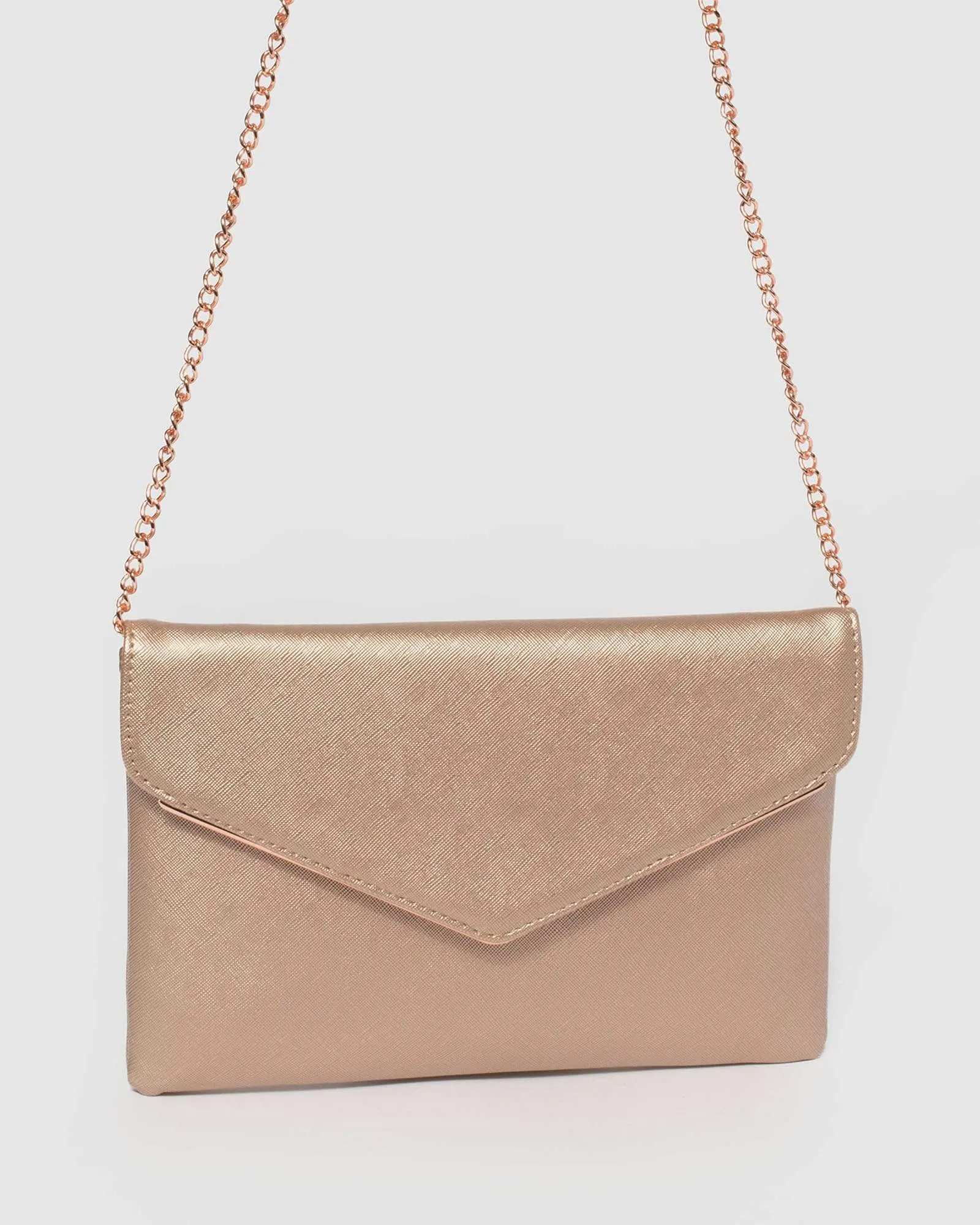 Rose Gold Samantha Clutch Bag