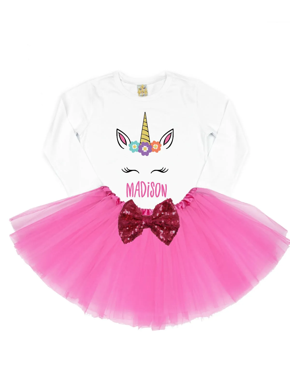 Smiling Unicorn Tutu Outfit
