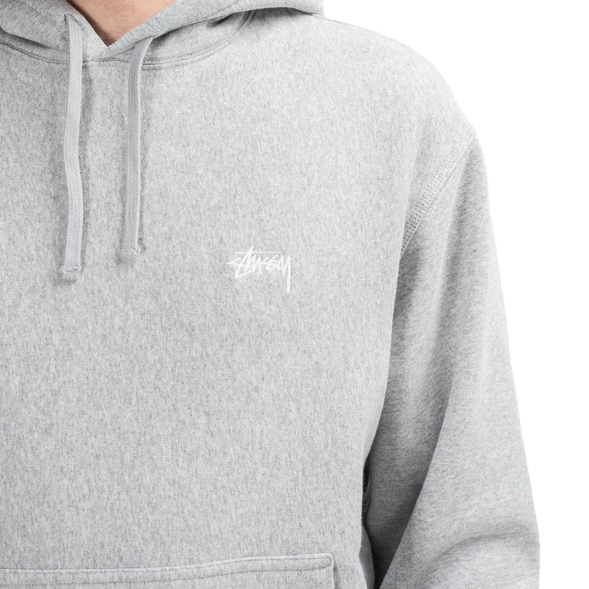 Stüssy Stock Logo Hoodie (Grey)