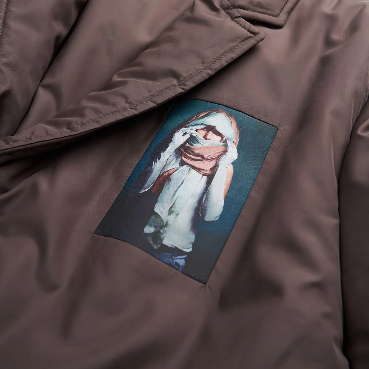 undercover backprint coat (dark brown)