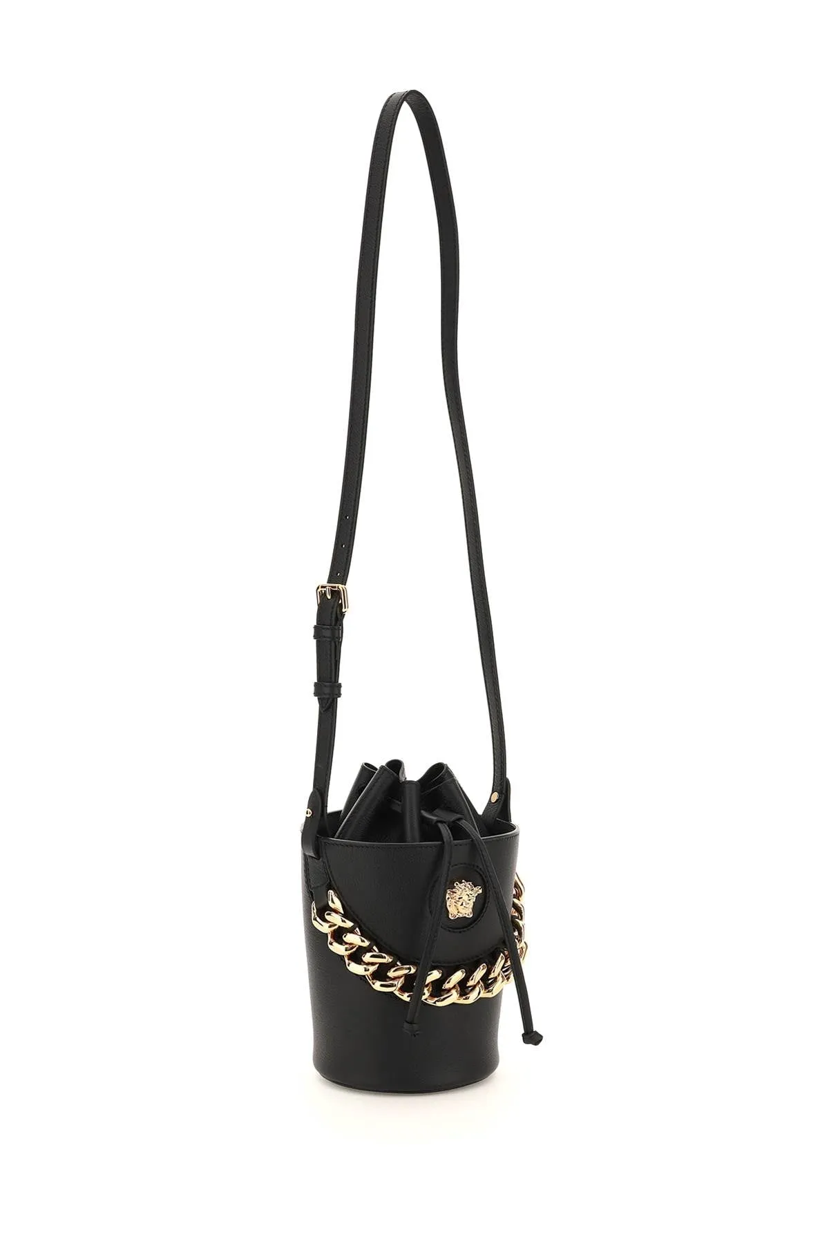 Versace Medusa Head Drawstring Bucket Bag