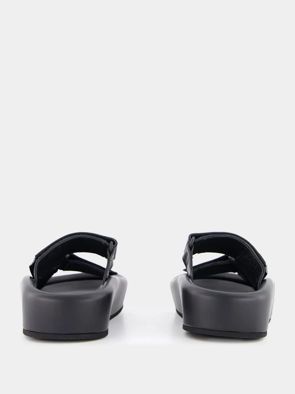 Webbing Slip-on Platform Sandals