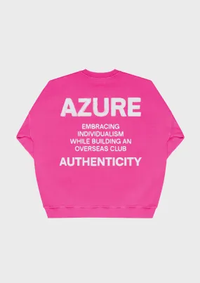 WEDGE AZURE CREWNECK