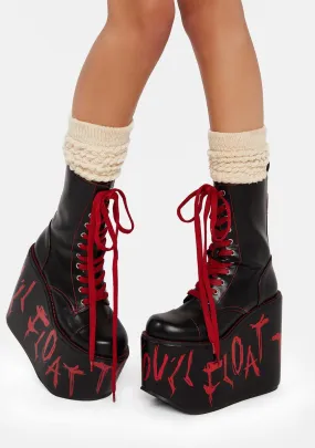 You'll Float Too Platform Boots-